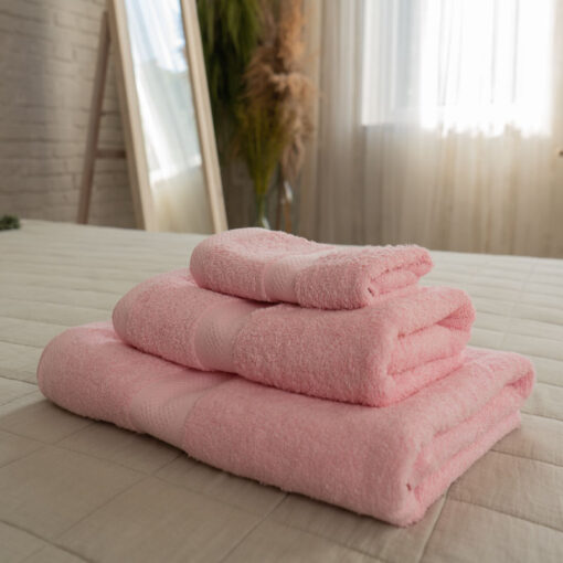 Púderrózsaszín törölköző