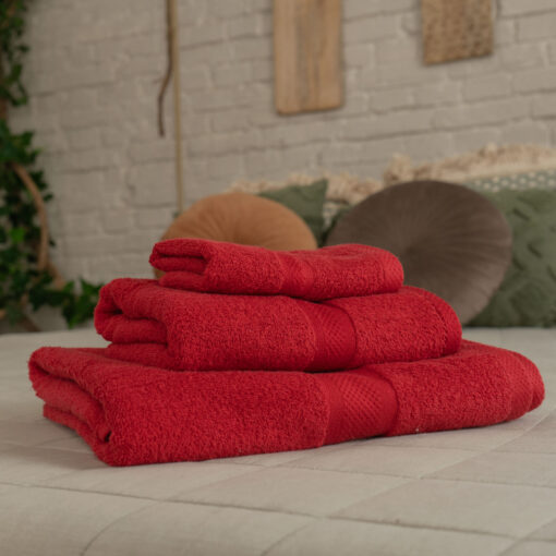 Tűzpiros törölköző