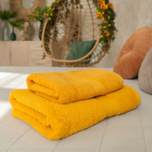 Mustársárga törölköző