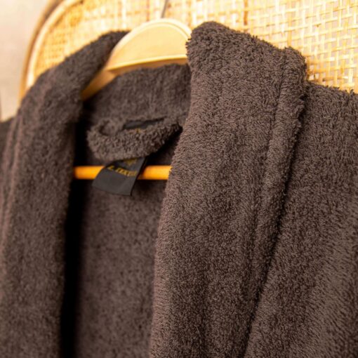 Alternative view of Sötétszürke frottír köntös