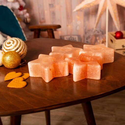 Csillag sómécses szett, 4db rózsaszín