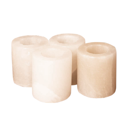 Henger sómécses szett, 4db fehér