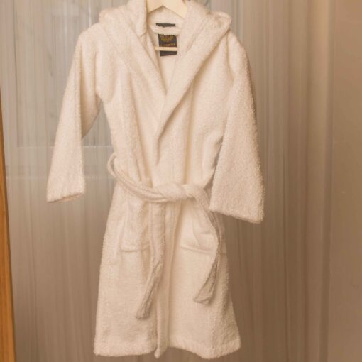 Frottír gyermekköntös - Fehér