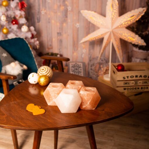 Gyémánt sómécses szett, 3 db rózsaszín és 1 db fehér