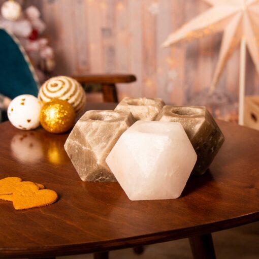 Gyémánt sómécses szett, 3 db szürke és 1 db fehér