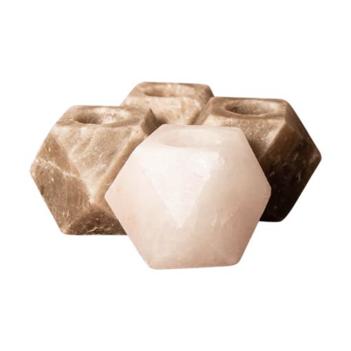 Gyémánt sómécses szett, 3 db szürke és 1 db fehér