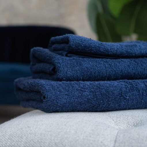 Indigókék törölköző