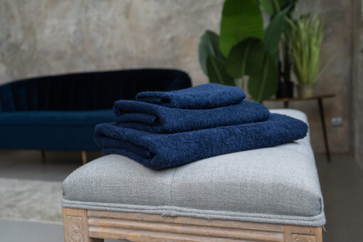 Alternative view of Indigókék törölköző