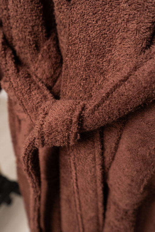 Csokibarna frottír köntös