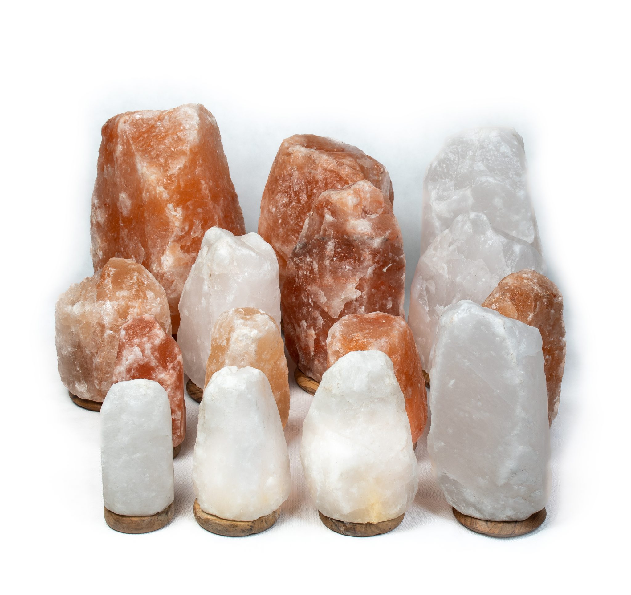 Fehér csiszolatlan sólámpa – 20-100kg