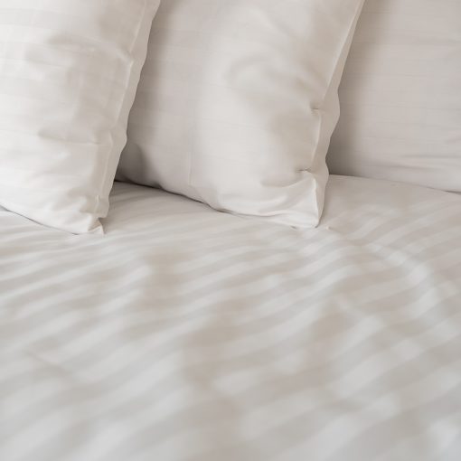 Damaszt csíkos szállodai paplanhuzat – 20mm, 145g/m2