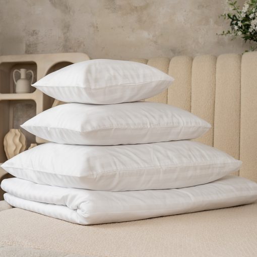 Damaszt csíkos szállodai paplanhuzat – 20mm, 145g/m2