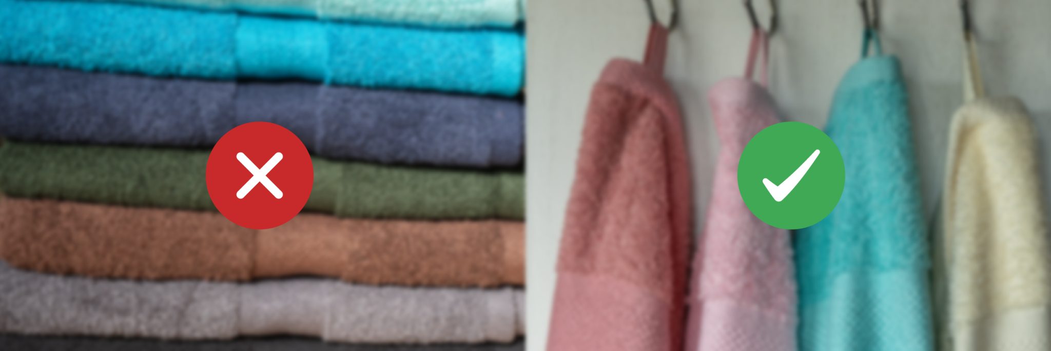 Tárold helyesen törölközőidet!