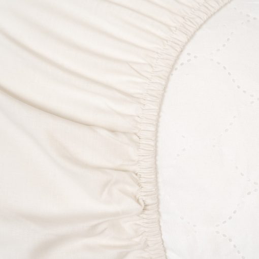 Mix&Match gumis lepedő – Porcelain White