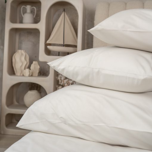 Mix&Match gumis lepedő – Porcelain White