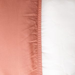 Mix&Match gumis lepedő – Terracotta