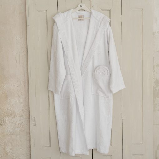 Szállodai frottír fürdőköntös kapucnival