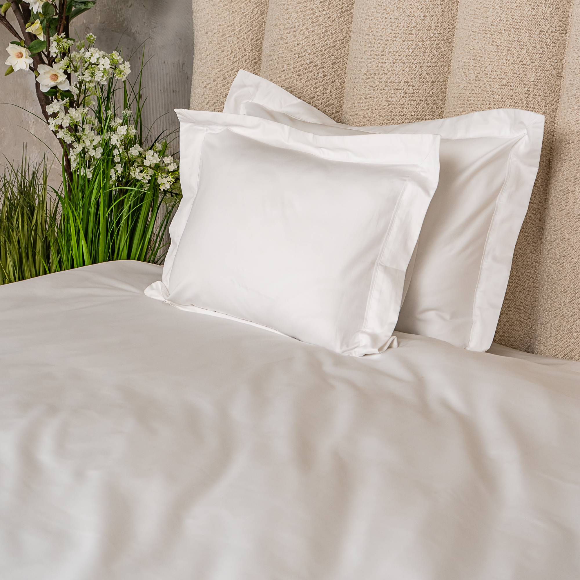 Szállodai pamutszatén paplanhuzat