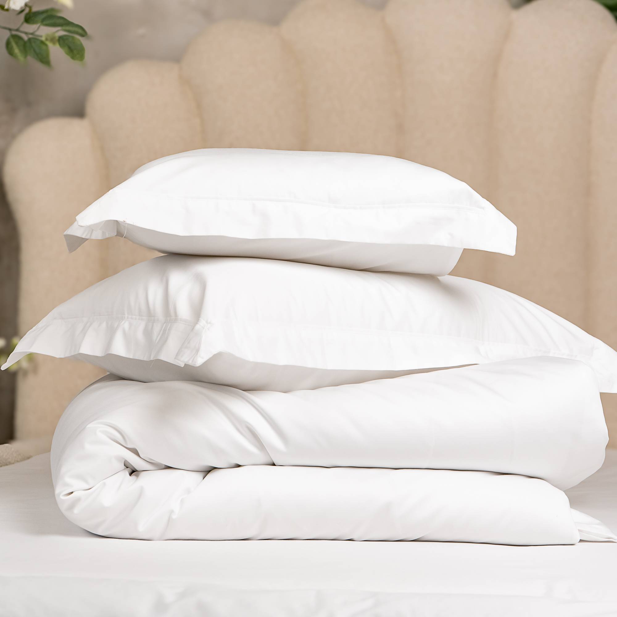 Szállodai pamutszatén paplanhuzat